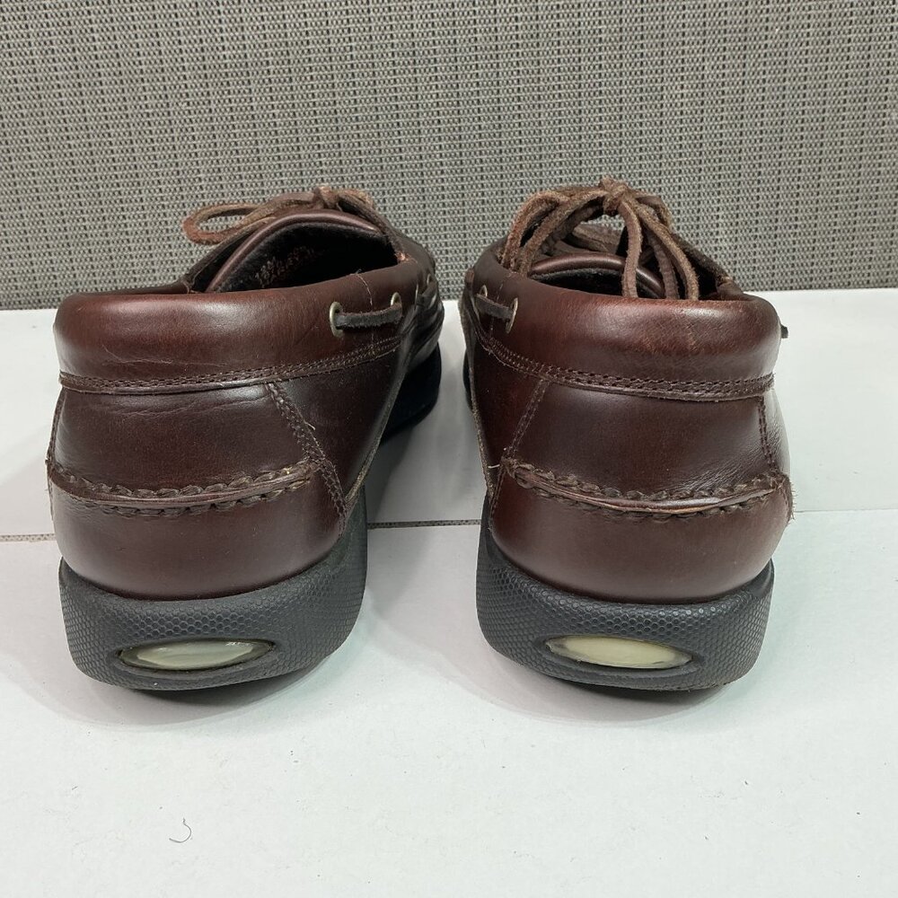 G.H. Bass & Co. Harry II Mens Brown Leather Boat Shoes 12M Rubber Sole - Picture 3 of 8